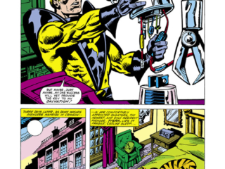 Avengers #213, pg. 10; pencils, Bob Hall; inks, Dan Green