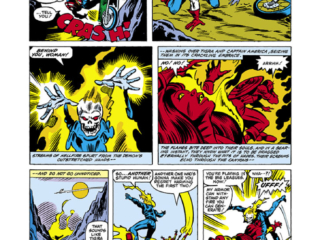 Avengers #214, pg. 16; pencils, Bob Hall; inks, Dan Green