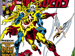 Avengers #214 cover; pencils, Bob Hall; inks, Dan Green