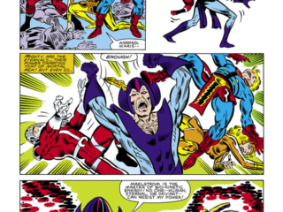 Avengers #248, pg. 13; pencils, Al Milgrom; Eternals/Maelstrom/Ikaris