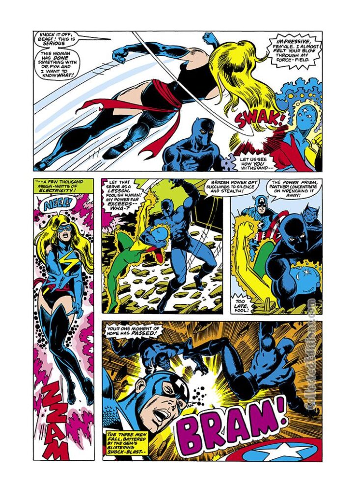 Avengers Annual #8, pg. 12; pencils, George Pérez; inks, Terry Austin; Carol Danvers/Ms. Marvel