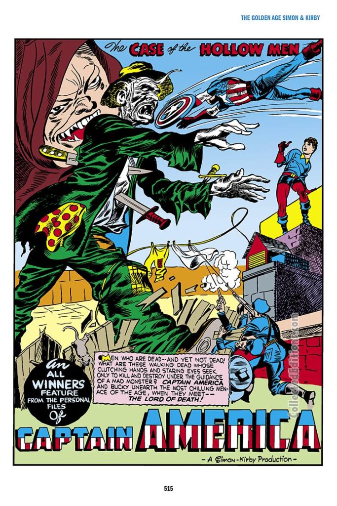 All-Winners Comics #1, pg. 26; "The Case of the Hollow Men"; Captain America/Jack Kirby/Joe Simon/Marvel Zombies/Golden Age
