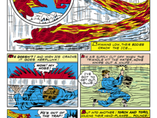 All Winners Comics #2, pg. 13; "Carnival of Death!", Human Torch, Carl Burgos, Toro