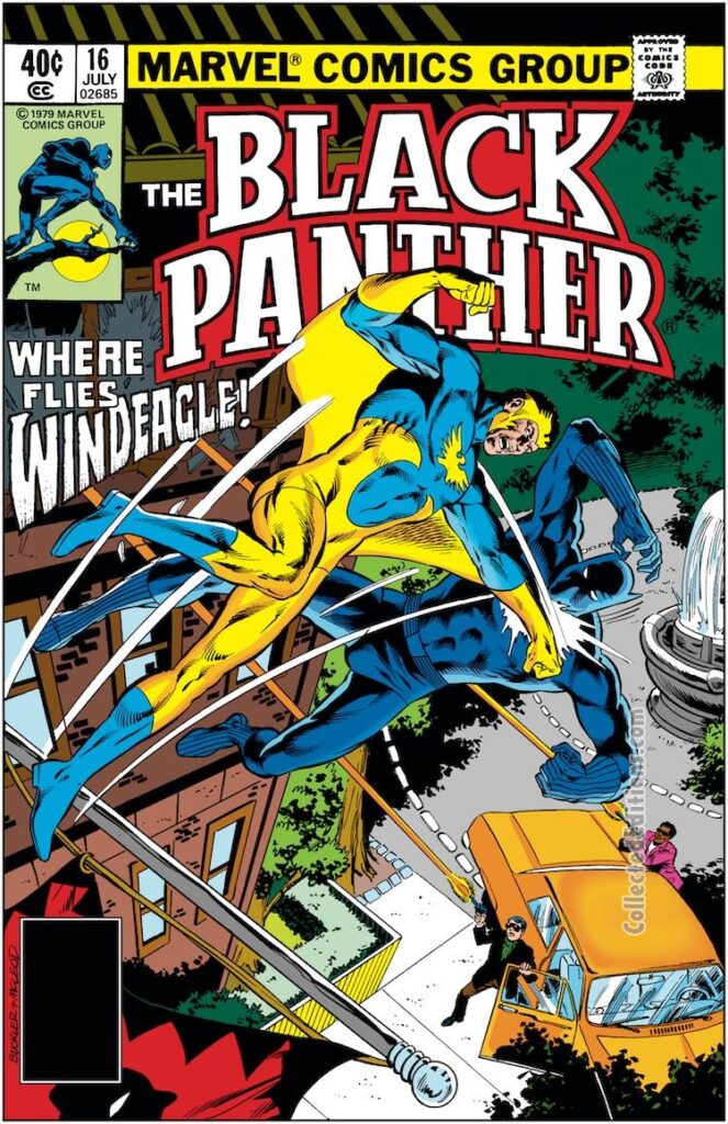 Unpublished Black Panther #16 cover; pencils, Rich Buckler; inks, Bob McLeod, Wind Eagle