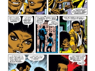 Captain America #143, pg. 10; pencils and inks, John Romita Sr. Captain America #143, pg. 10; pencils and inks, John Romita Sr.; Falcon, Sam Wilson, Leila kiss