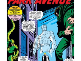 Captain America #151, pg. 1; pencils, Sal Buscema; inks, Vince Colletta; Panic on Park Avenue, Mr. Hyde, Human Cobra, Steve Rogers