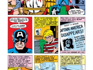 Captain America #155, pg. 8; pencils, Sal Buscema; inks, Frank McLaughlin; Falcon