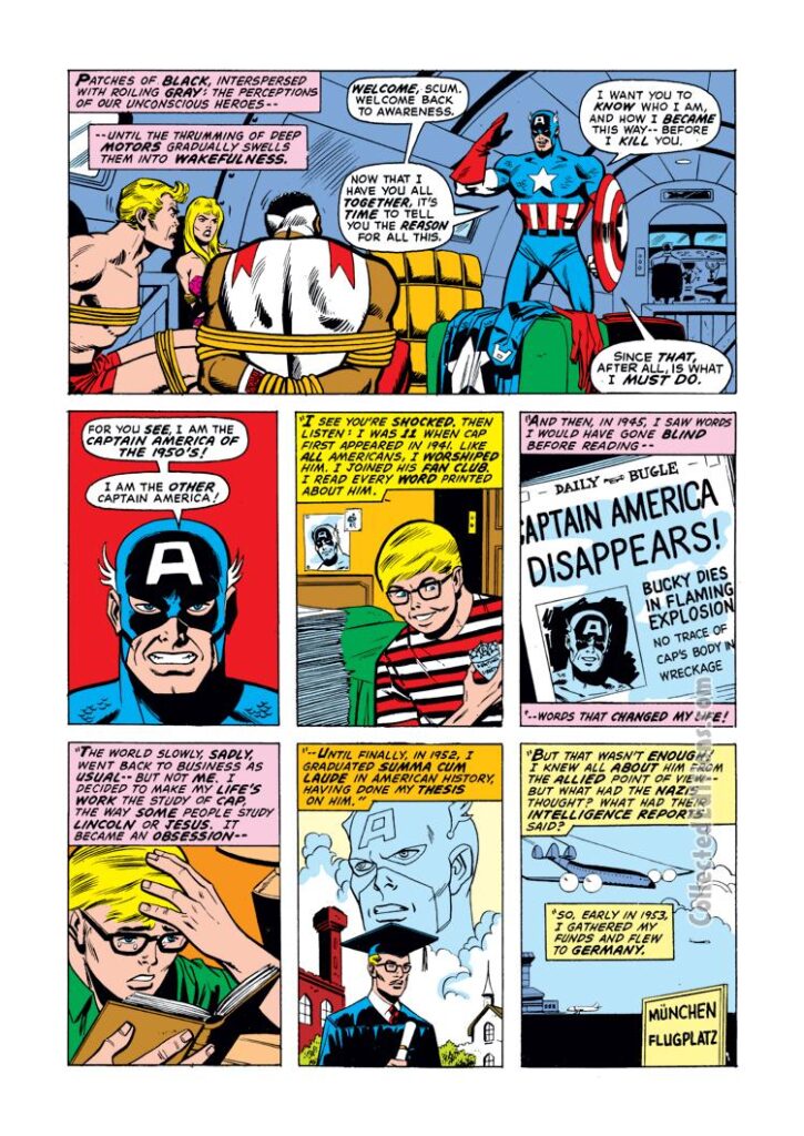 Captain America #155, pg. 8; pencils, Sal Buscema; inks, Frank McLaughlin; Falcon