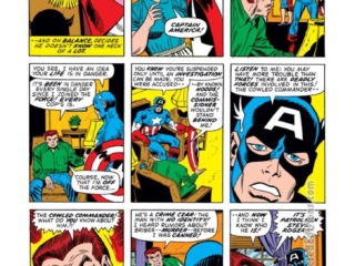 Captain America #158, pg. 5; pencils, Sal Buscema; inks, John Verpoorten