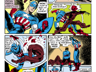 Captain America Comics #1, pg. 47; "The Riddle of the Red Skull"; Bucky/Steve Rogers/first appearance Johan Schmidt/Golden Age