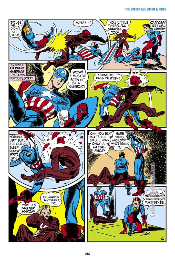 Captain America Comics #1, pg. 47; "The Riddle of the Red Skull"; Bucky/Steve Rogers/first appearance Johan Schmidt/Golden Age
