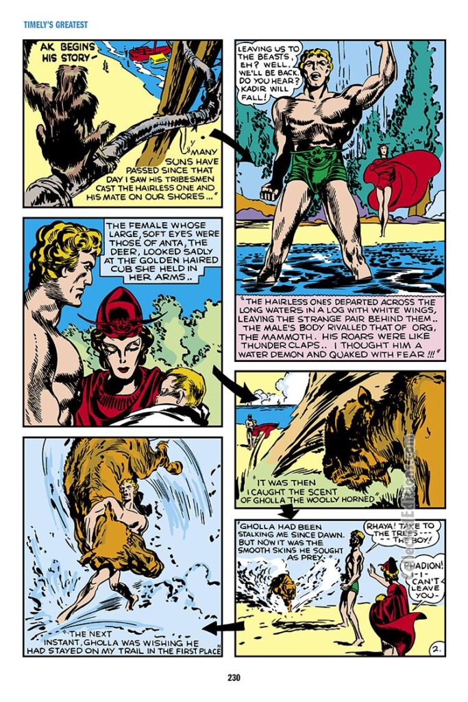 Captain America Comics #1, pg. 62; Tuk, Cave Boy in "Stories from the Dark Ages"; first appearance, Jack Kirby/Joe Simon/Golden Age Timely