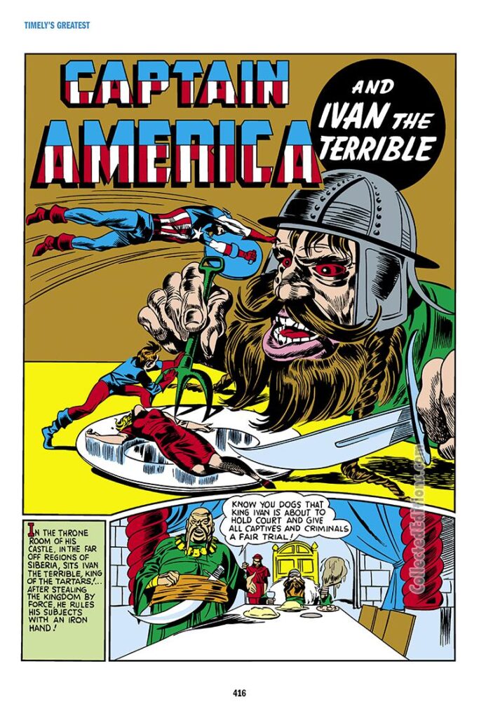 Captain America Comics #4, pg. 18; "Captain America and Ivan the Terrible"; Jack Kirby/Joe Simon/Bucky/Golden Age Timely Marvel