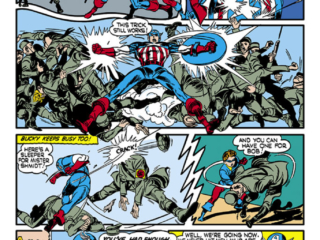 Captain America Comics #5, pg. 35; "Killers of the Bund"; Steve Rogers/Bucky/Nazis/German Army/World War II/Joe Simon/Jack Kirby