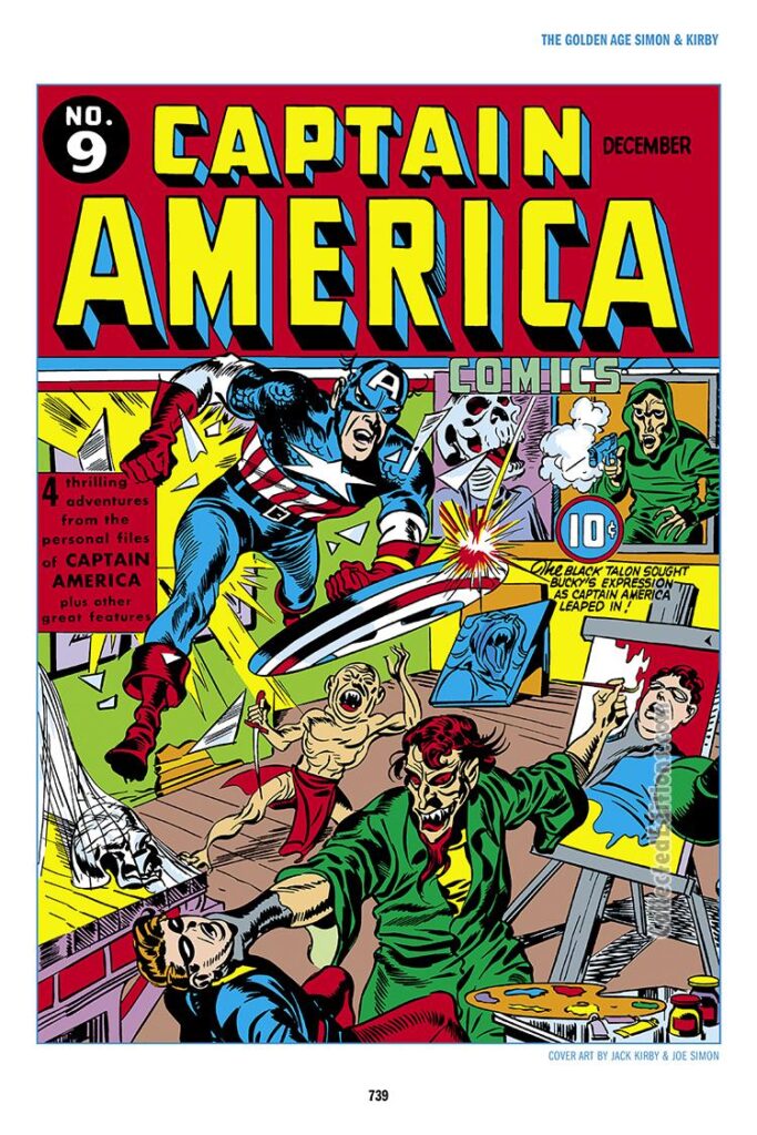 Captain America Comics #9 cover; pencils and inks, Jack Kirby & Joe Simon