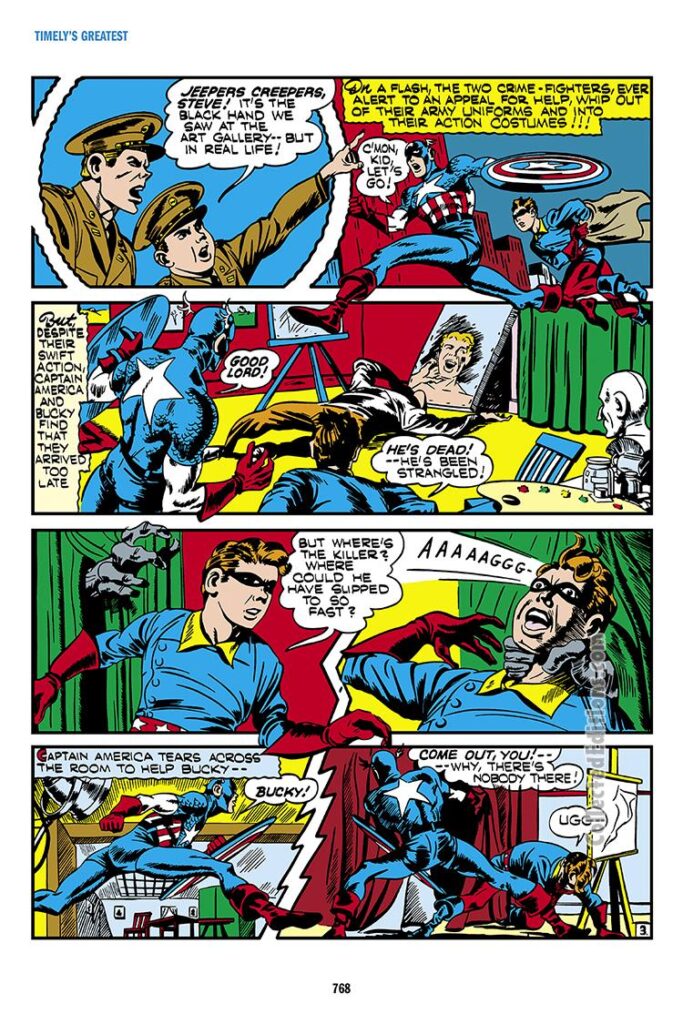 Captain America Comics #9, pg. 30; "The Case of the Black Talon"; Bucky/Golden Age
