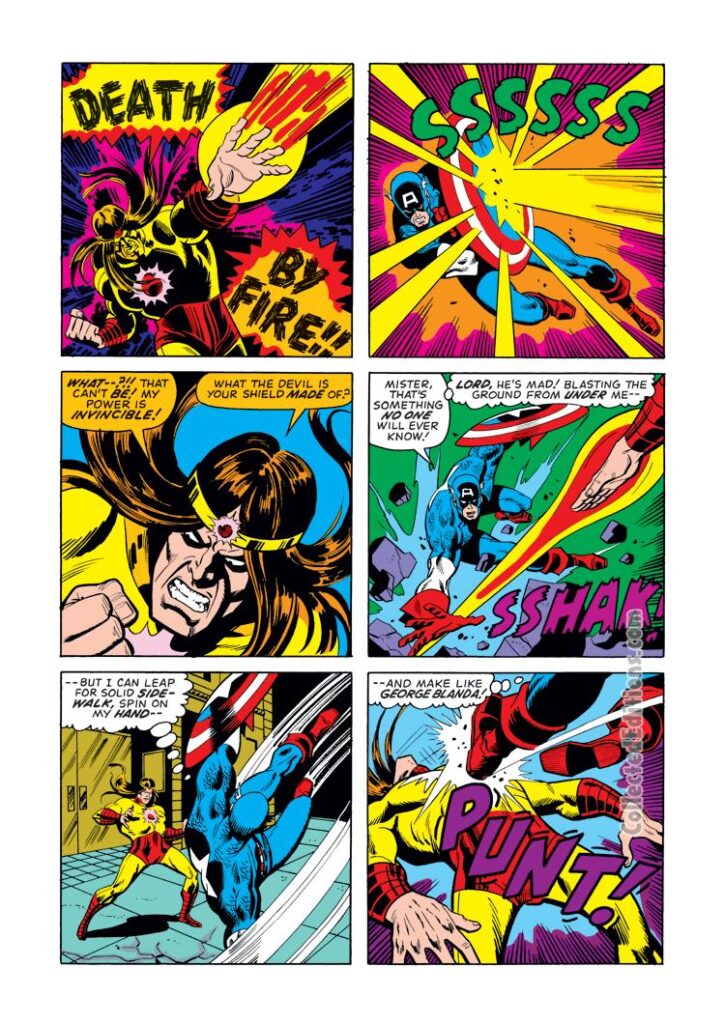 Captain America #160, pg. 14; pencils, Sal Buscema; inks, Frank McLaughlin; Solarr