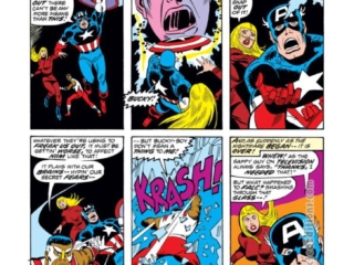 Captain America #162, pg. 10; pencils, Sal Buscema; inks, John Verpoorten; Falcon, Sharon Carter