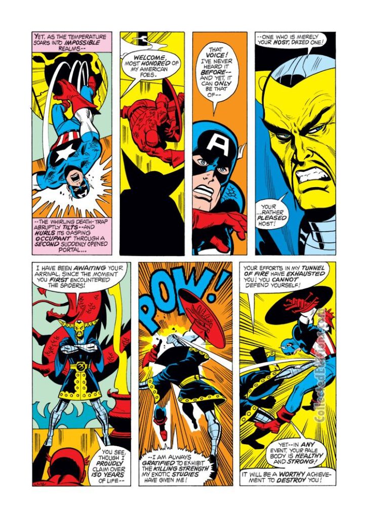 Captain America #165, pg. 17; pencils, Sal Buscema; inks, Frank McLaughlin; Yellow Claw