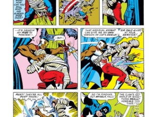 Captain America #166, pg. 17; pencils, Sal Buscema; inks, Frank McLaughlin; Falcon, mummy