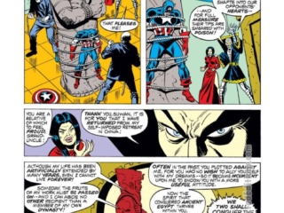 Captain America #167, pg. 4; pencils, Sal Buscema; inks, Frank Giacoia; Yellow Claw, Fan-Le-Tamen, Suwan