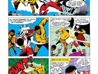 Captain America #169, pg. 3; pencils, Sal Buscema; inks, Frank McLaughlin; Falcon