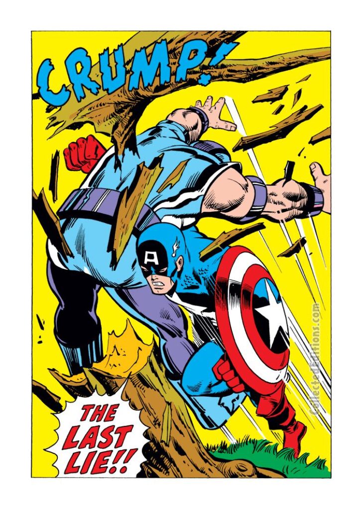 Captain America #175, pg. 14; pencils, Sal Buscema; inks, Vince Colletta, The Last Lie