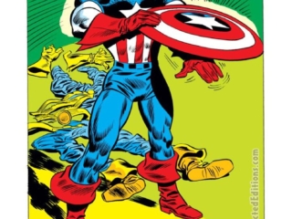 Captain America #183, pg. 18; pencils, Frank Robbins; inks, Frank Giacoia, Steve Rogers, I won't be blind again, shield, splash page, Nomad