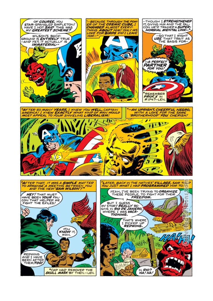 Captain America #186, pg. 8; pencils, Frank Robbins; inks, Mike Esposito; Red Skull