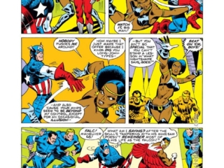 Captain America #190, pg. 6; pencils, Sal Buscema; inks, Vince Colletta; Falcon, Nightshade