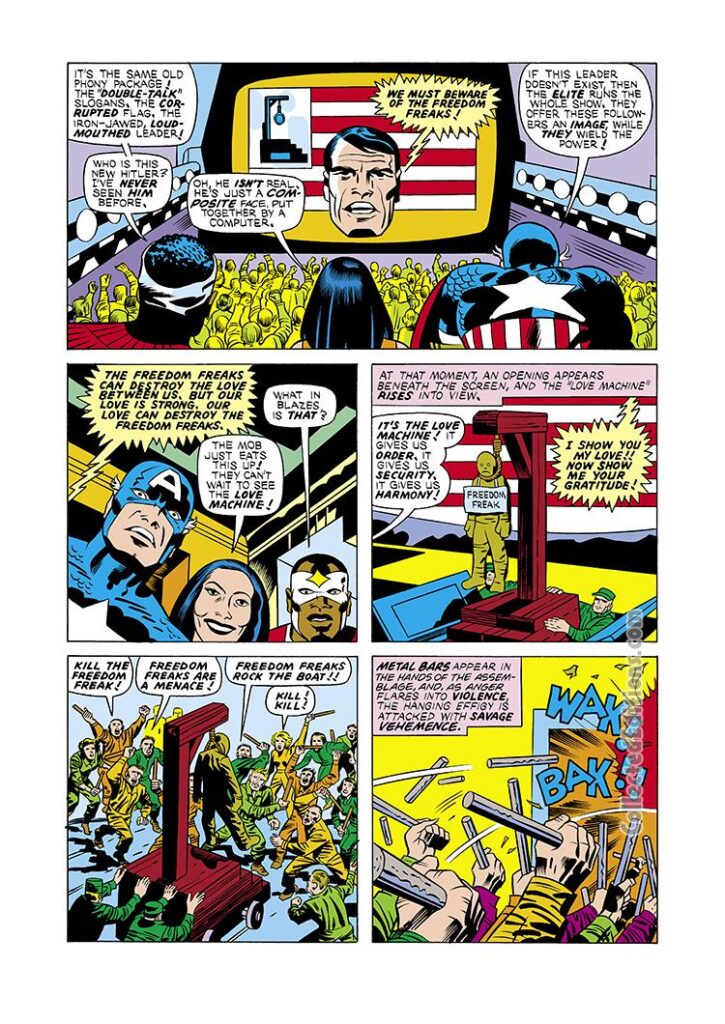 Captain America #195, pg. 12; pencils, Jack Kirby; Sam Wilson/The Falcon