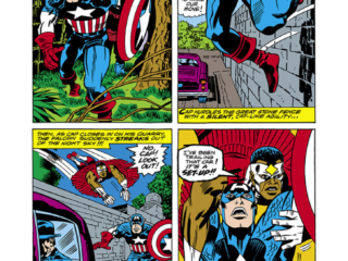 Captain America #199, pg. 11; pencils, Jack Kirby; Sam Wilson/Falcon