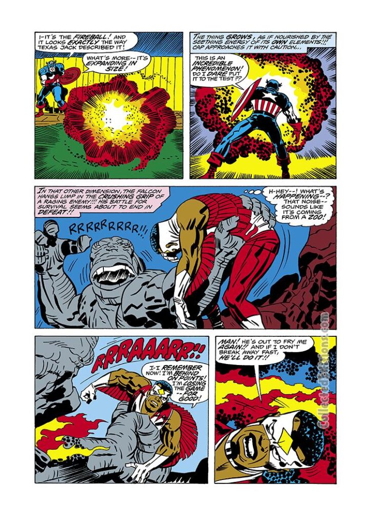 Captain America #202, pg. 13; pencils, Jack Kirby; inks, Frank Giacoia