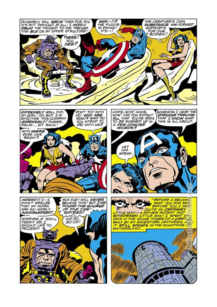 Captain America #209, pg. 10; pencils, Jack Kirby; Arnim Zola