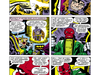 Captain America #210, pg. 15; pencils, Jack Kirby; Arnim Zola/Red Skull