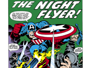 Captain America #213, pg. 1; pencils, Jack Kirby; inks, Dan Green; Night Flyer