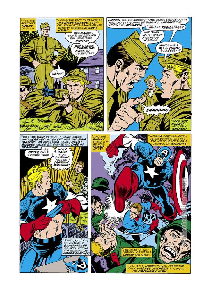 Captain America #215, pg. 8; pencils, George Tuska; inks, Pablo Marcos
