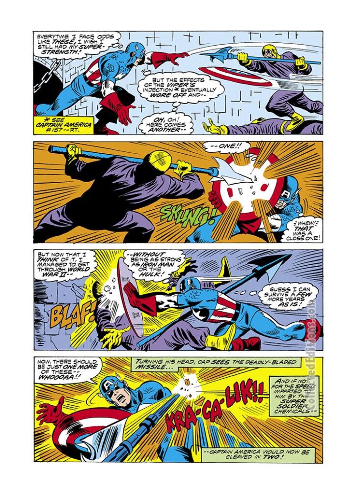 Captain America #218, pg. 14; pencils, Sal Buscema; inks, Mike Esposito, John Tartaglione