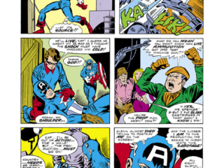 Captain America #219, pg. 8; pencils, Sal Buscema; inks, Joe Sinnott