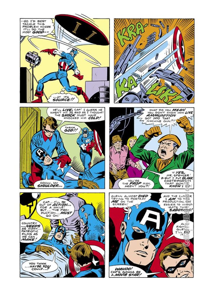Captain America #219, pg. 8; pencils, Sal Buscema; inks, Joe Sinnott