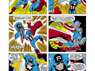 Captain America #221, pg. 4; pencils, Sal Buscema; inks, Mike Esposito