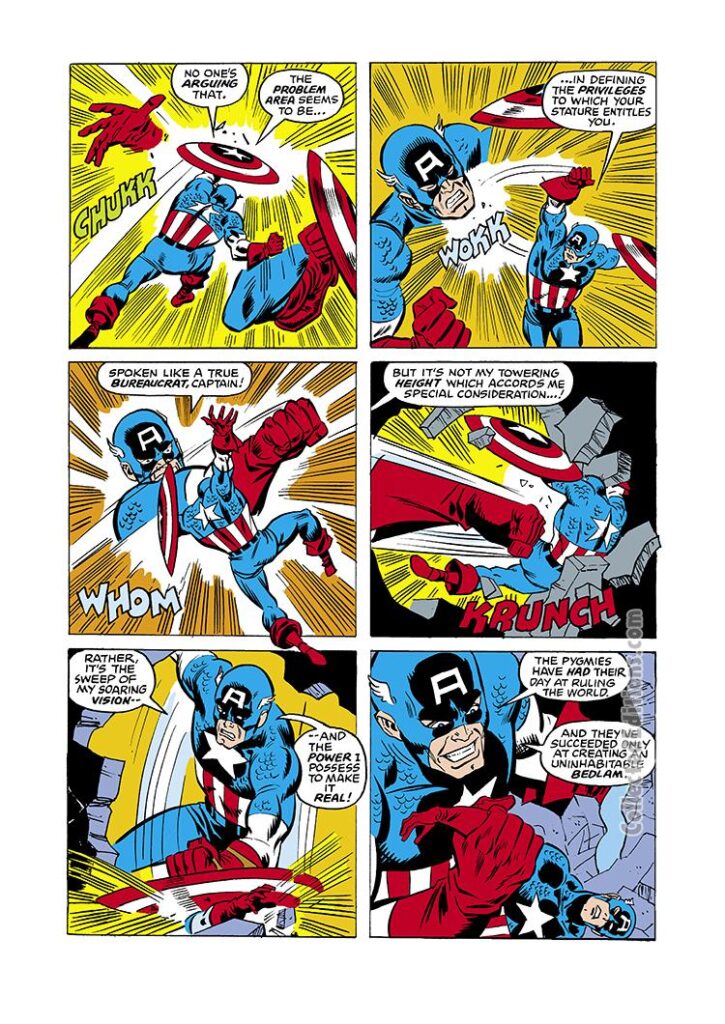 Captain America #221, pg. 4; pencils, Sal Buscema; inks, Mike Esposito