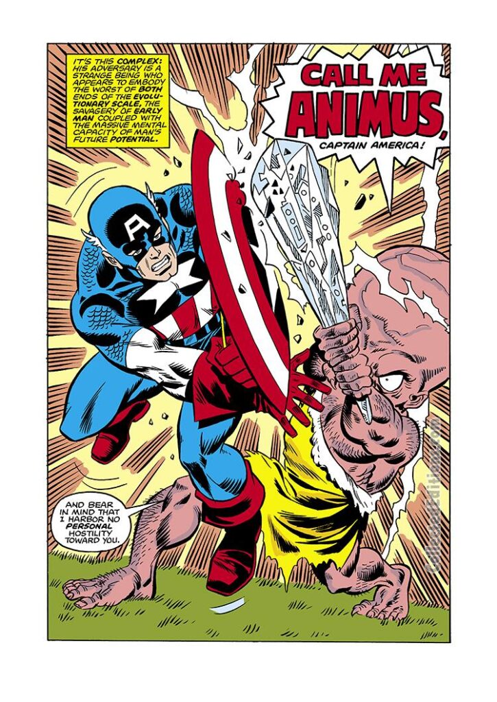 Captain America #223, pg. 2; pencils, Sal Buscema; Animus