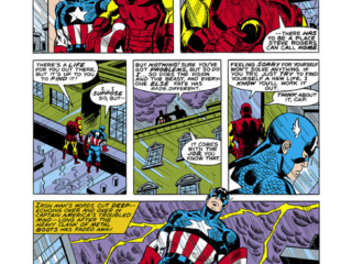 Captain America #228, pg. 4; pencils, Sal Buscema; Iron Man
