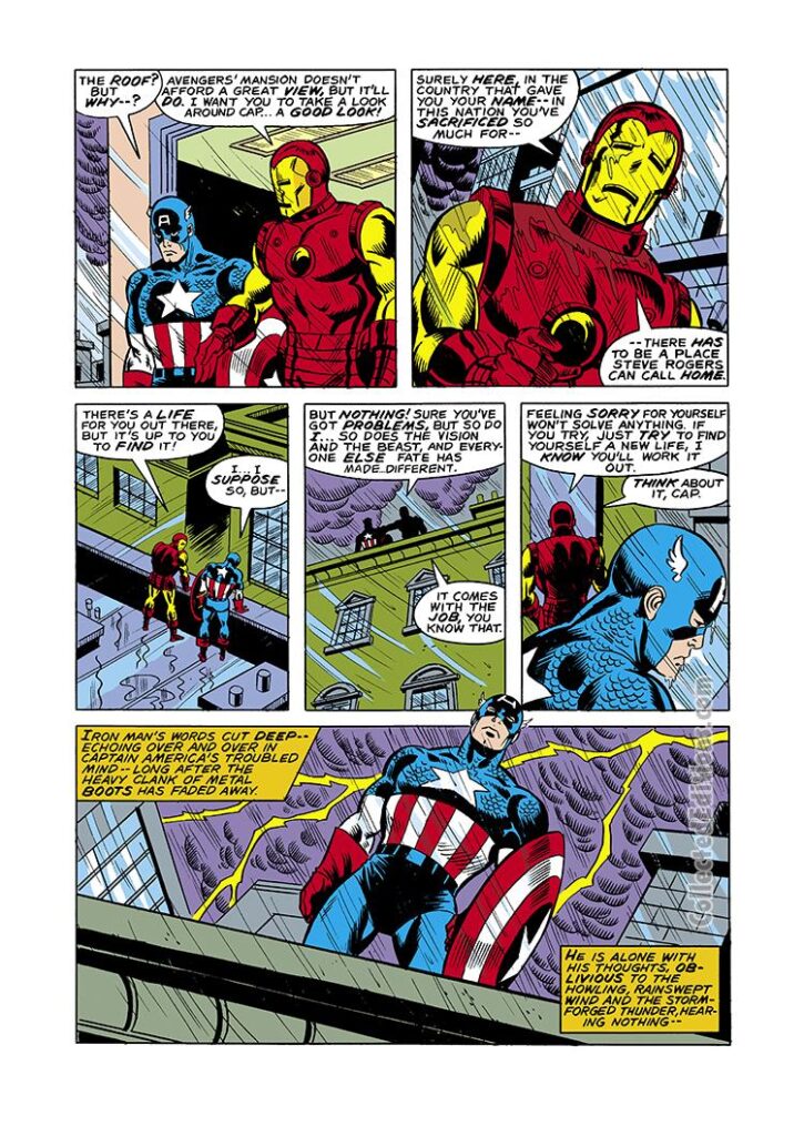 Captain America #228, pg. 4; pencils, Sal Buscema; Iron Man