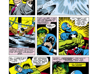 Captain America #230, pg. 16; pencils, Sal Buscema; Incredible Hulk/Falcon