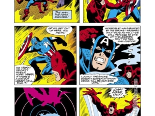 Captain America #235, pg. 4; layouts, Sal Buscema; pencils and inks, Jack Abel; Daredevil team-up