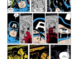 Captain America #237, pg. 4; layouts, Sal Buscema; pencils and inks, Don Perlin; Katie Burns, Steve Rogers, Sharon Carter, Chris Claremont