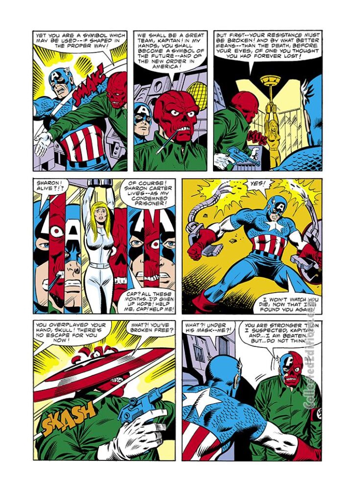 Captain America #242, pg. 12; layouts, Don Perlin; inks, Joe Sinnott; Sharon Carter, Red Skull