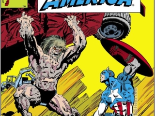 Captain America #244 cover; pencils, Frank Miller; inks, Al Milgrom; A Monster Berserk, Adonis